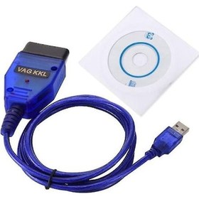 Resim Tysm Arac Tanilama Usb Kablosu - Vag-com 409.1 Obd2, 1.5m Su Geçirmez, Mavi, 8.8x4.5x2cm 