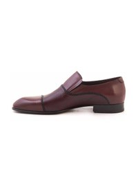 Resim Mocassini Gold Erkek Klasik Ayakkabı 6198 Bordo 