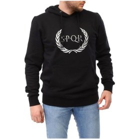Resim S.P.Q.R Erkek %100 Pamuk Sweatshirt Tılya Siyah Sqks101-106 Çok Renkli 