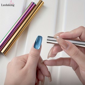 Resim 3D Manyetik Kedi Gözü Jel için Mıknatıs Çubuk Sihirli Tırnak Sanat Manikür Aleti, Gel Manyetik Çubuk Manikür Nail Art Aracları, Sağlam Magnetik Dizgi Standı, Şık İnceleme Kitabı ve Profesyonel Uygulama Kolaylığıyla Cilt Bakım Tutkunları ile tasarlandı 