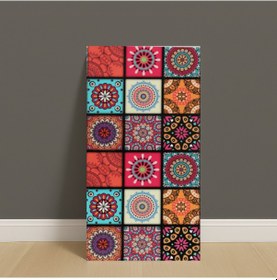 Resim Brano Kendinden Yapışkanlı Duvar,banyo,tezgah Arası Kaplama 30 X 60 Cm Çok Renkli 