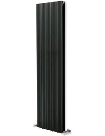 Resim 1500 x 395mm Yüksek Isı Kapasiteli Dekoratif Amber Dikey Aluminyum Antrasit Radyatör 