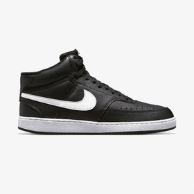 Resim Nike Court Vision Mid Erkek Siyah Günlük Spor Ayakkabı 