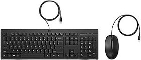 Resim HP 225 286J4AA USB Kablolu Klavye ve Mouse Seti - Siyah 