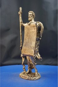 Resim Hipokrat Heykel Biblo Büyük Boy Hipokrat Heykeli, Doktor Ofis Hastane Dekoratif Aksesuar 33 Cm Altın 