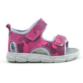 Resim Hapshoe Rakerplus Hakiki Deri Pembe Kamuflaj Bebek Sandalet Pembe 