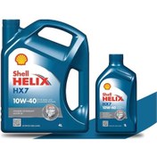 Resim Shell Helix Hx7 10W-40 Sentetik Motor Yağı 4 L + 1 L 