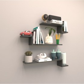 Resim Rafkestir Atlantik Duvar Raf Set Antrasit ( Mat ) 