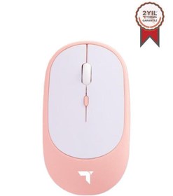 Resim Torima TM-16 Pembe Kablosuz Çift Modlu Sessiz Mouse Fare 