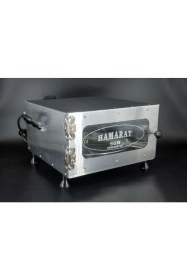 Resim Empressco Büyük Boy Metalik Çok Fonksiyonlu Fırın 2000W, Lahmacun, Pide, Pizza, Et, Tavuk, Balık 