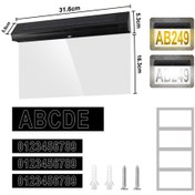 Resim Yunboo Güneş Enerjili Dış Mekan Kapı Numarası Lambası - Ip65 Su Geçirmez, 3000k-6000k Çift Renk Tonu, 31.7x21.5cm Duvar Tipi Işık Diğer 