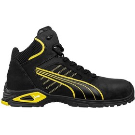 Resim Puma Safety Amsterdam Mid Alüminyum Burunlu İş Botu S3 Src Siyah - Sarı 