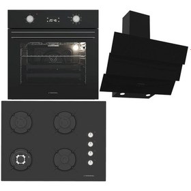 Resim Termikel BO O6555C DB + BH P7194C B + CH S6532C BB Siyah Ankastre Set 