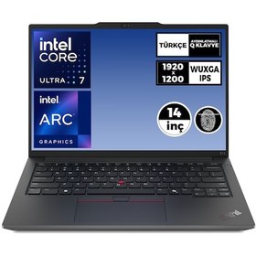 Resim Lenovo Thinkpad E14 Gen 6 21M70091TX001 Ultra 7 155H 32 GB 512 GB SSD 14" Dos Dizüstü Bilgisayar 