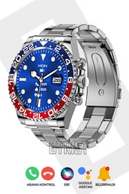 Resim Watch Classic Series Akıllı Saat Iphone Ve Android Tüm Telefonlara Uyumlu AW12 Pro Paslanmaz Çelik 