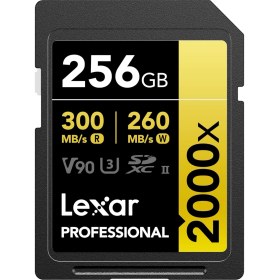 Resim Lexar 256GB 2000x Professional SDXC RDR UII Hafıza Kartı 