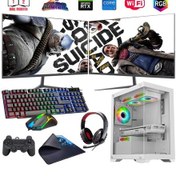 Resim Rogame RKT660863 i7-13700F 32 GB 1 TB M2 8 GB RTX3050 Çift 24" Free Dos Masaüstü Oyuncu Bilgisayarı 