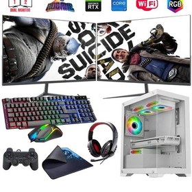 Resim Rogame RKT660863 i7-13700F 32 GB 1 TB M2 8 GB RTX3050 Çift 24" Free Dos Masaüstü Oyuncu Bilgisayarı 