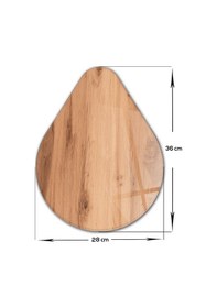 Resim Decorita Cam Kesme Tahtası | Damla Serisi-2|28cm x 36cm 