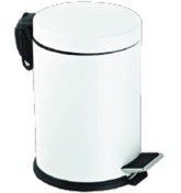 Resim ACAR Banyo Platin White Cöp Kovası ( 5 Litre ) 