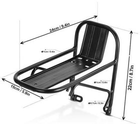 Resim Bisiklet Ön Raf Alüminyum Alaşımlı Dağ Bisikleti Kargo Bagaj Taşıyıcı Raf Bisiklet Ön Portbagaj 