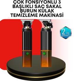 Resim Belle Fusion BFS Erkekler İçin Şarjlı 3’ü 1 Arada Trimmer Seti – Güçlü Motor, Sessiz Çalışma 