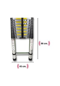 Resim Endokon 540 Cm. - 14 Basamaklı Teleskopik Alüminyum Merdiven - I Tipi Uzayan Merdiven 