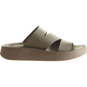 Resim Bueno Shoes Vizon Deri Kadın Dolgu Topuklu Terlik 