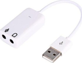 Resim Usb Ses Kartı 7.1 Kablolu Tüm Işletim Sistemlerine Kablolu Usb To 7.1 Usb Ses Kartı Çevirici Aparat 