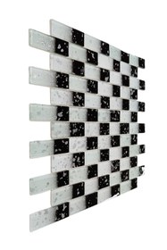 Resim MozaiKristaL Mutfak Tezgah Arası 23x73x4mm Kristal Cam Mozaik. ( 1 Kutu = 11 File = 1 M2 Fiyatıdır. ) 