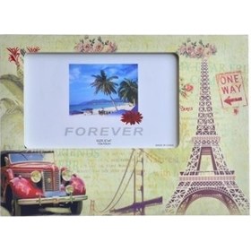 Resim Zmc Bilişim Decotown Eyfel Kulesi Şekilli Ahşap Fotoğraf Resim Koyma Çerçevesi 