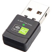 Resim CepteToptan ALLY Çift Bant 600 Mbps 2.4 GHz +5 GHz USB Kablosuz Wifi Adaptör-(1903) - ALVN9665-7768 