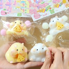 Resim Eğlenceli Yumuşak Hamster Oyuncakları, Duyusal Fidgeting Sıkma Oyuncakları, Dayanıklı TPR Malzeme Eğlenceli Oyun, Eğlence İçin Uygun, Halloween/Noel/Doğum Günü Partisi Hediyeleri İçin Uygun, Sınıf Ödülleri 
