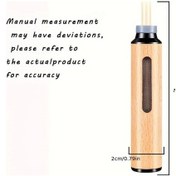 Resim Xuweiwei Personalized Engraved Wooden Car Ashtray Walnut Style 2pcs Oval Design No Electricity Needed Portable Travel Ashtray For Car Home Use Gift 