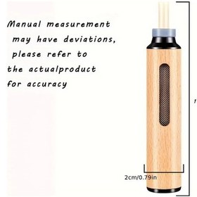 Resim Xuweiwei Personalized Engraved Wooden Car Ashtray Walnut Style 2pcs Oval Design No Electricity Needed Portable Travel Ashtray For Car Home Use Gift 