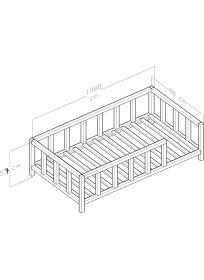 Resim Givayo Wood's Işık Montessori Yatak 
