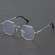 Resim 1 adet Geometrik Çerçeve Vintage Moda Klasik Şık Net Gözlük Erkekler İçin Günlük Yaşam Okula Dönüş Giyim Aksesuarları 