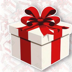 Resim Kırmızı PVC Hediye Kutusu Etiketi - Duvarlar, Klozet Koltukları, Araç Dış Yüzeyi ve Çok Yüzlü Dekor için Kendinden Yapışkanlı Mat Vinil Çıkartma, Yaratıcı Estetik Ev & Otomobil Süslemesi, Düzensiz Şekil Tasarımı 