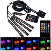 Resim Araç Içi Aydınlatma Sorelis Kumandalı Müziğe Duyarlı 12 Led Ayak Altı Led - 7 Renk Rgb Pro 