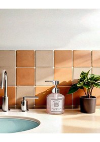 Resim Cam Sıvı Sabunluk - Banyo Mutfak Sabunluğu - Retro Series - 400 Ml 001 