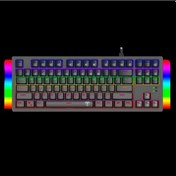 Resim T-dagger Balı, T-tgk311, Usb Kablolu, Türkçe Q, Rainbow Rgb, Mechanical, Blue Switch, Gaming Klavye 
