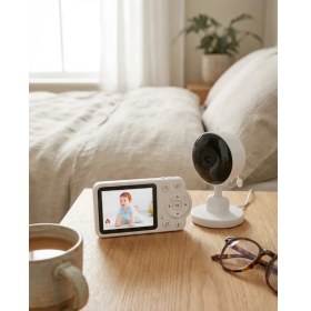Resim HERŞEYBURDAMODA Sıcaklık Sensörlü Güvenli Bebek Kamerası Iki Yönlü Ses 
