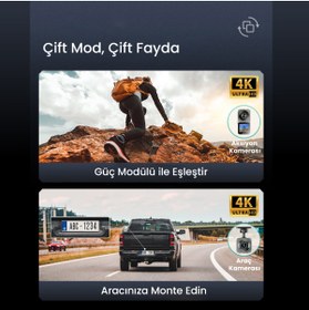 Resim +360 Botslab V9h 4K / Wifi / 140°ultra Geniş Açı/ 3 IN 1 (Araç - Motor - Aksiyon) Kamerası 