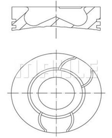 Resim Mahle 0400310 Piston Segman Std (-0.20MM KİSA) 73.7 Mm( Ford : Fiesta Fusion 1.4 Tdci 0628n7 (wk718543) 