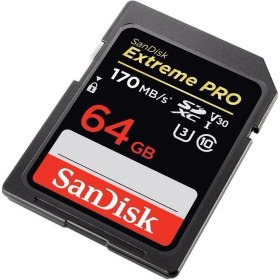 Resim Sandisk Extreme Pro 64GB SDXC Card 170MB/s V30 UHS-I U3 Hafıza Kartı 