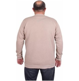 Resim Starbattal Erkek Büyük Beden Sıfır Yaka 3ip Sweat London 24208 Camel Camel 