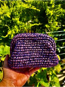 Resim UNİCORNS Hasır Çanta, Hasır Burslu Çanta, Simli Hasır Çanta, Hasır Clutch, Mini Clutch, Burslu Çanta 