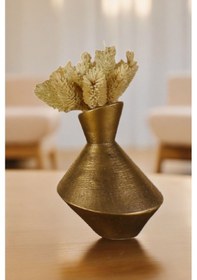 Resim Dekoratif Vazo El Yapımı Altın Eskitme Renk Model 4 Karışık 