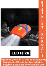 Resim Dayanıklı Kolay Montaj Yaümur Suyuna Dayanıklı Outdoor Gece Sürüşü Güvenlik Ledli Bisiklet Kornası Çok Renkli 