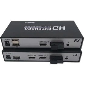 Resim USB HDMI 120 Metre IP Extenderli KVM Switch 